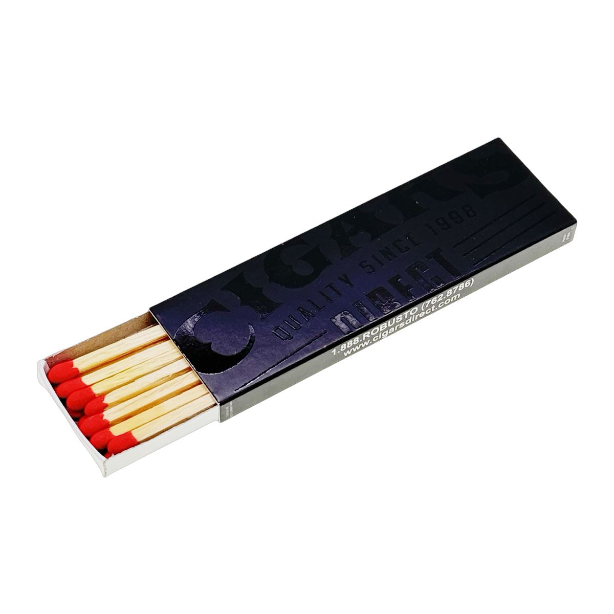 Buy Cigars Direct Black Box of Long Stem Matches Online