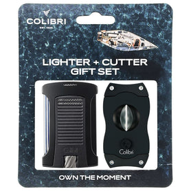 Colibri Daytona Lighter + V-Cut Gift Set in Package