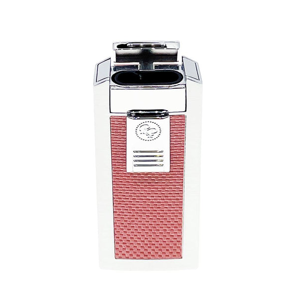 Rocky Patel The C.F.O. Triple Flame Lighter Chrome and Red Open