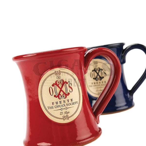 Arturo Fuente The OpusX Society Coffee Mug Set El Rojo y Azul