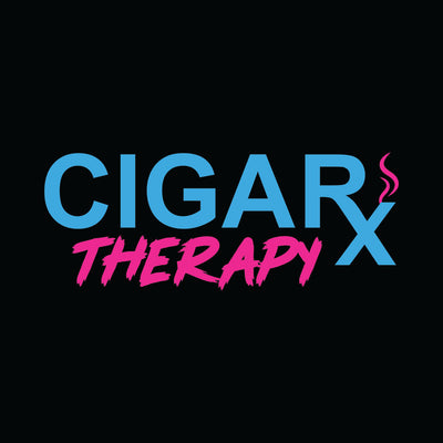 Black CIGARx Mens Miami Edition with Pink and Blue V-Neck T-Shirt Logo