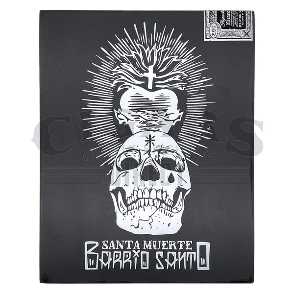 Black Label Trading Co Santa Muerte Barrio Santo Limited Edition Corona Gorda Closed Box Top View