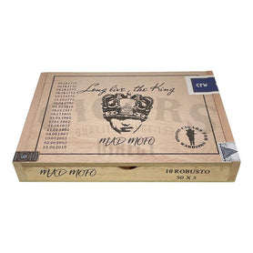 2021 Caldwell Long Live the King Maduro Cigars for Warriors Box Closed Front View
