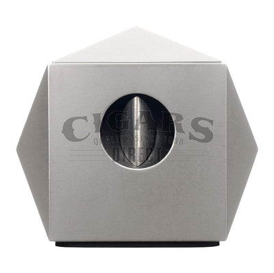 Colibri Quasar Silver Desktop Cigar Cutter V-Cut Closed