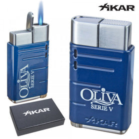 Oliva Serie V Xikar Linea Torch Lighter - Blue