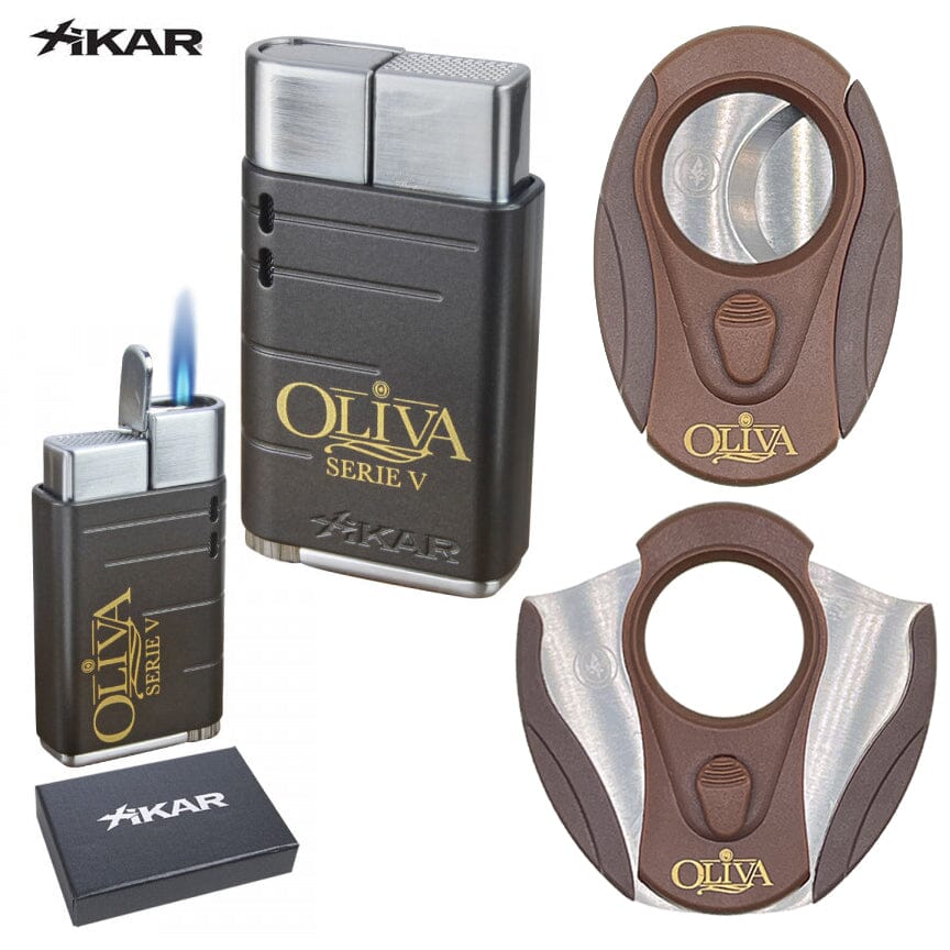 Buy Oliva Serie V Xikar Linea Torch Lighters Brown Online & Save