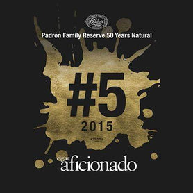 Padron Family Reserve No.50 Natural 2015 No.5 Cigar of The Year