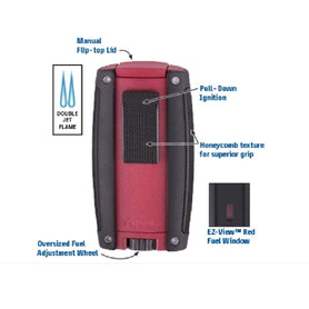 Xikar Turismo Double Flame Lighter Specifications
