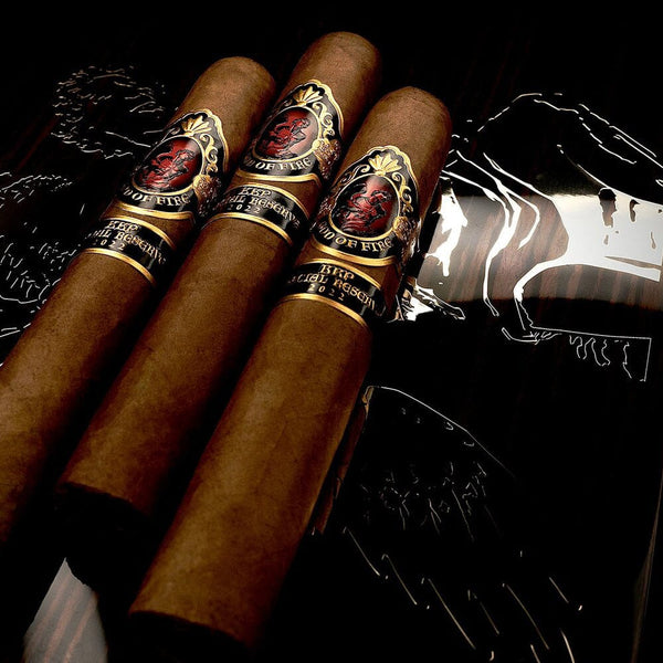 2023 God of Fire KKP Gran Toro Cigars on Travel Humidor