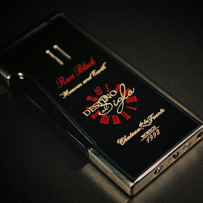 2024 L.E. Opus X Rare Black Retro Lighter Black Back Closed