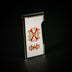 2024 L.E. Opus X Rare Black Retro Lighter White Front Closed