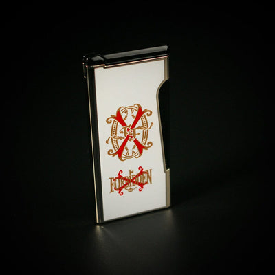 2024 L.E. Opus X Rare Black Retro Lighter White Front Closed