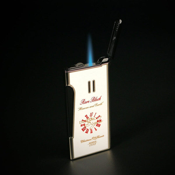 2024 L.E. Opus X Rare Black Retro Lighter White Back Flame