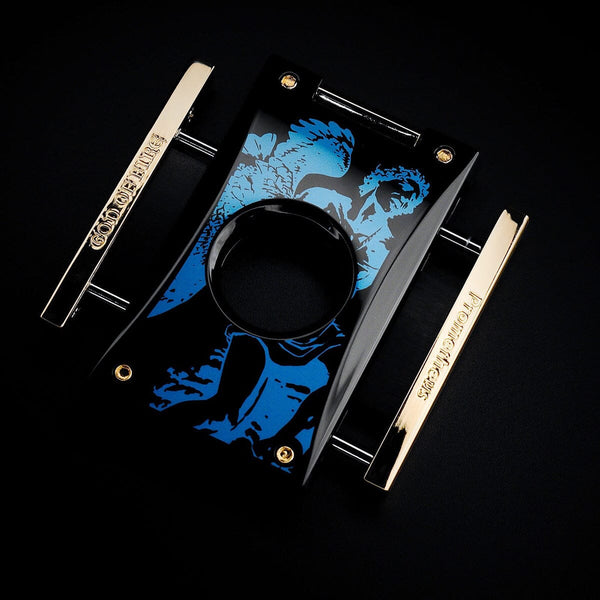Blue 2024 LE God of Fire Never Back Down Cutter Open