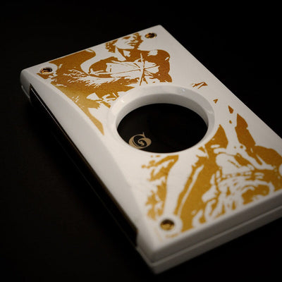 White 2024 LE God of Fire Never Back Down Cutter Closed