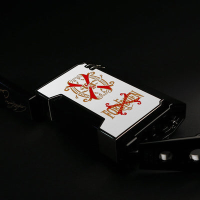 2024 LE OpusX Rare Black Magma T Lighter Open
