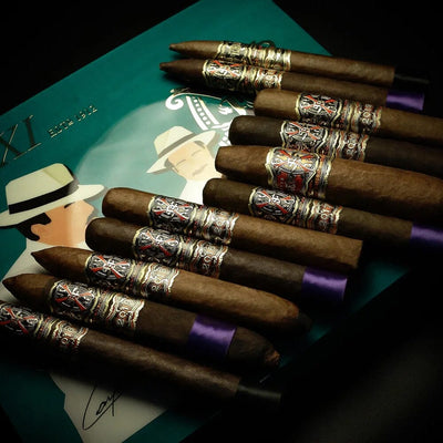 2025 OpusXI Travel Humidor and Cigars on Top