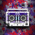 White CIGARx REMIXX ID w/ Black, White & Purple Pattern Bumpboxx on Abstract Background