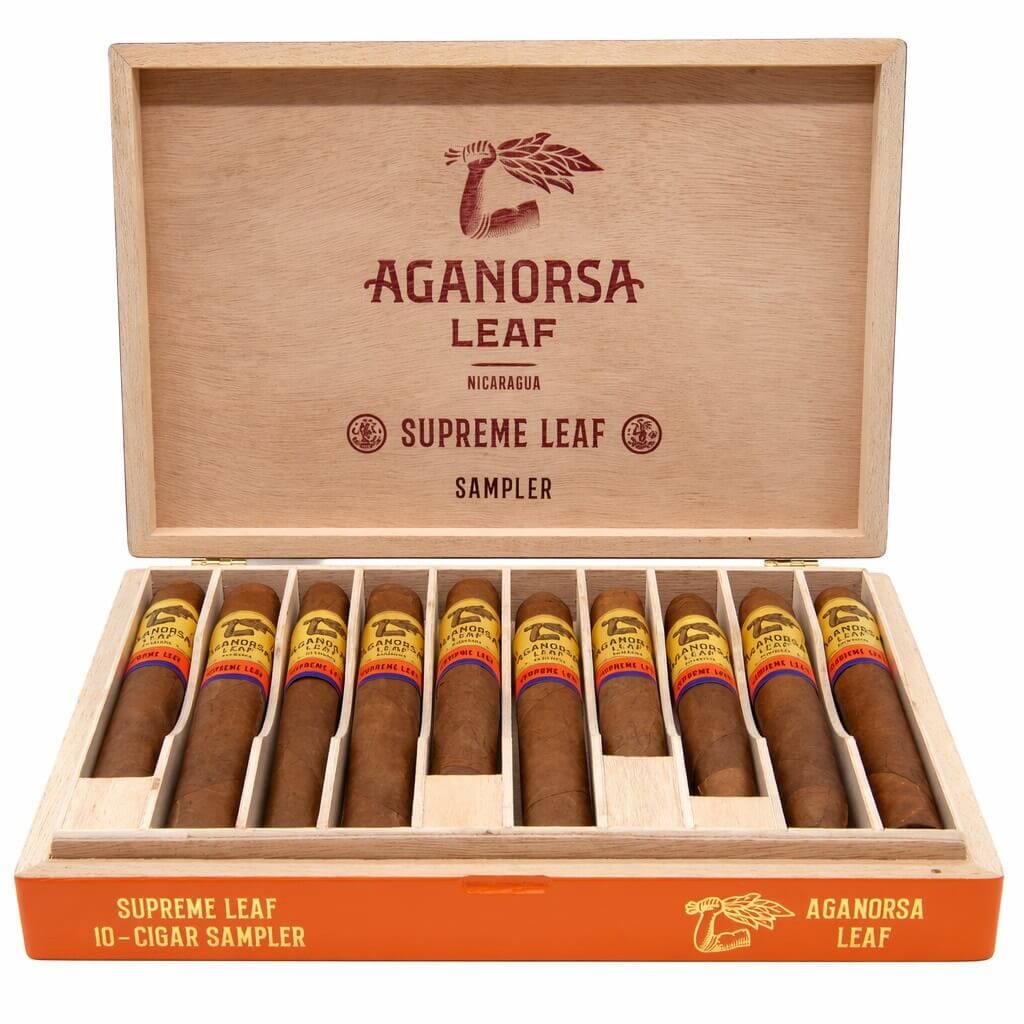 Aganorsa Leaf Supreme Leaf Sampler | 10 Rare Releases – Cigars Direct