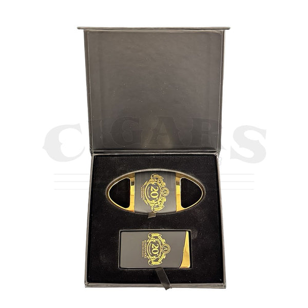 AJ Fernandez 20th Anniversary Cutter & Lighter Set Open