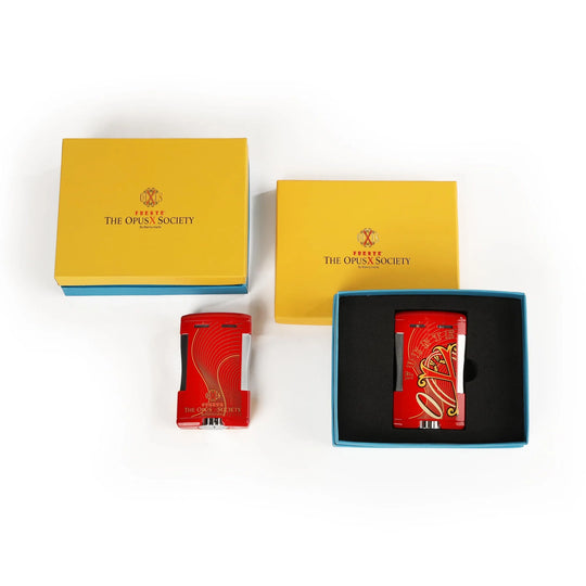 The OpusX Society Red Table Top Lighter