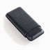 The OpusX Society Spanish Nobuk 3 Cigar Case Midnight Blue Closed