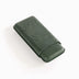 The OpusX Society Spanish Nobuk 3 Cigar Case English Green Closed