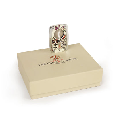The OpusX Society Sugar Skull C30 Cutter on Box