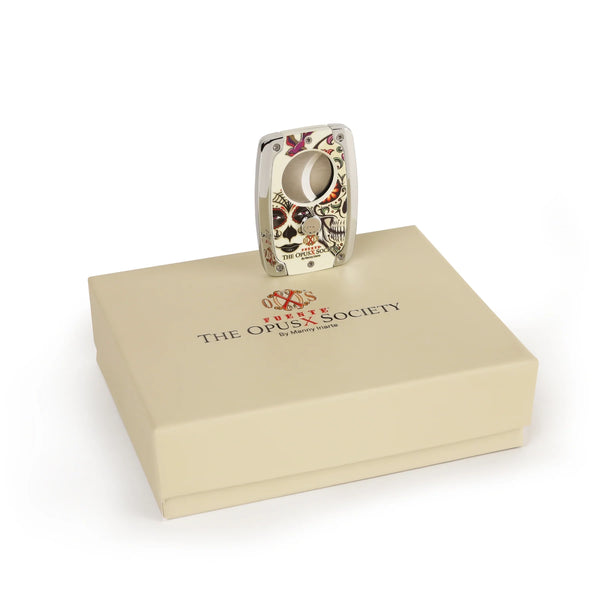 The OpusX Society Sugar Skull C30 Cutter on Box