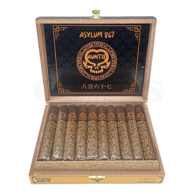 Asylum 867 Auntie Petit Corona Open Box