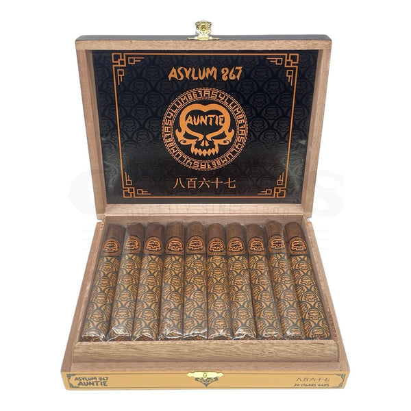 Asylum 867 Auntie Petit Corona Open Box