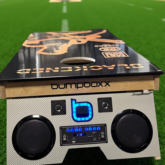 BLACKENED S84 / M81 Bumpboxx Pro Cornhole with BT Speakers