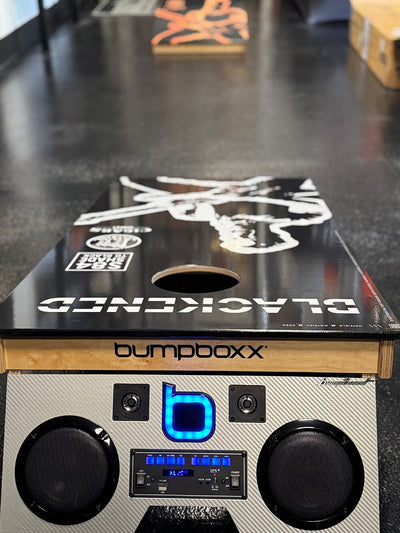 BLACKENED S84 / M81 Bumpboxx Pro Cornhole with BT Speakers