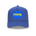 Royal Blue Curved Trucker with Yellow on Blue Patch