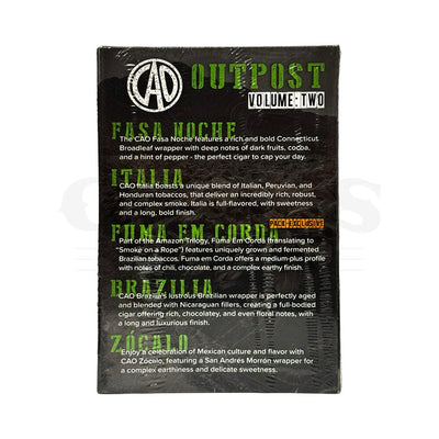 CAO Outpost Volume 2 LE Sampler Back
