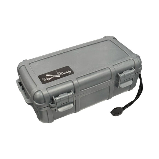 Cigar Caddy 10 Count Dark Gray Waterproof Travel Humidor