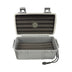 Cigar Caddy 15 Count Dark Gray Waterproof Travel Humidor Open