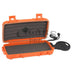 Cigar Caddy 2 Count Orange Waterproof Travel Humidor Open