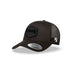 Black Curved Trucker with Blackout Patch