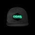 Black Flat Trucker w/ Black Classic GLOW in the Dark Patch L.E.