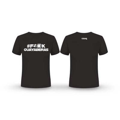 CIGARx Black #F%@K GUAYABERAS Crew Neck T-Shirt