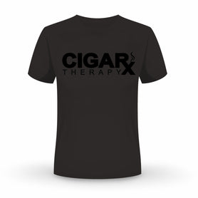 CIGARx Black w/ Black Logo Crew Neck T-Shirt
