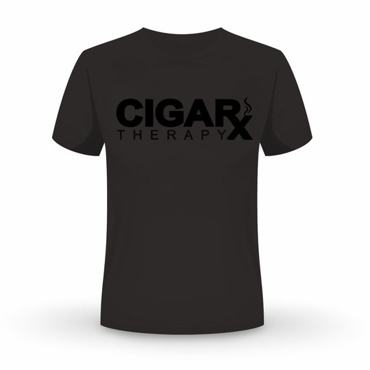 CIGARx Black w/ Black Logo Crew Neck T-Shirt