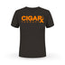 CIGARx Black w/ Orange Logo Crew Neck T-Shirt