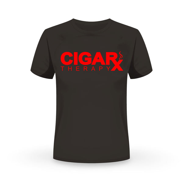 CIGARx Black w/ Red Logo Crew Neck T-Shirt