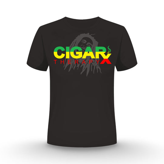 Black w/ Reggae Rasta Logo Crew Neck T-Shirt