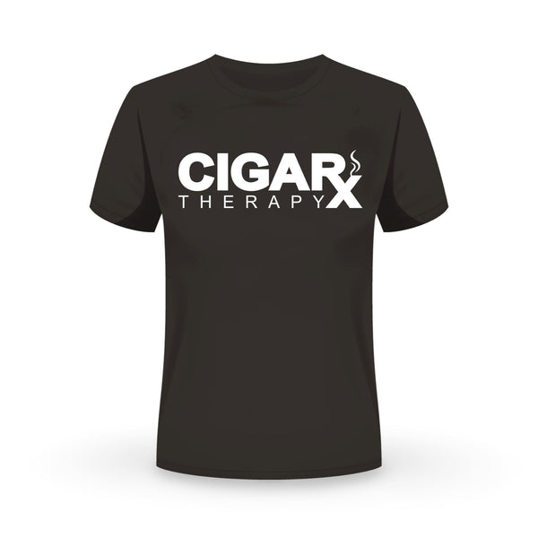 CIGARx Black w/ White Logo Crew Neck T-Shirt