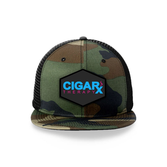 Camo Flat Trucker with Miami Edition Patch