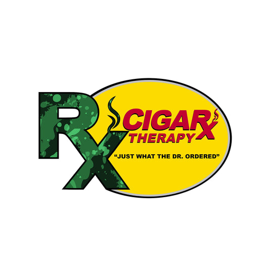 CIGARx Therapy Green Rx on Yellow Oval Patch