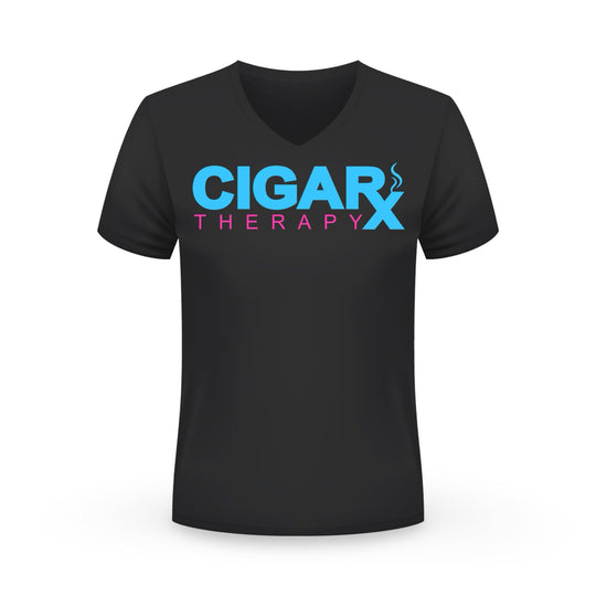 CIGARx MIAMI Black V-Neck T-Shirt